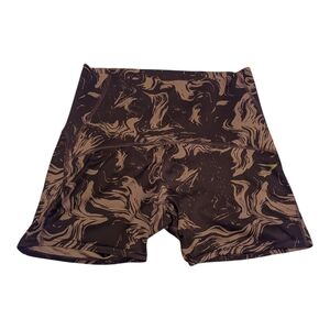 Gymshark Brown Swirl Athletic Shorts